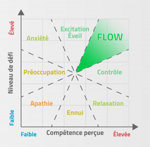 Représentation graphique du flow